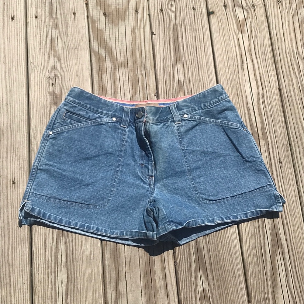 I e Relaxed Jean Shorts
